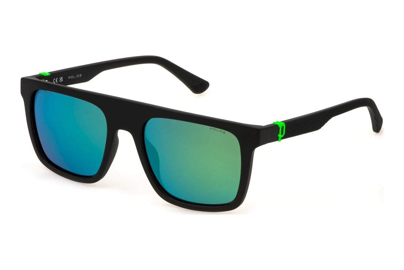 Police Beyond Lite 2 SPLF61 U28V matte black sunglasses 55mm front view