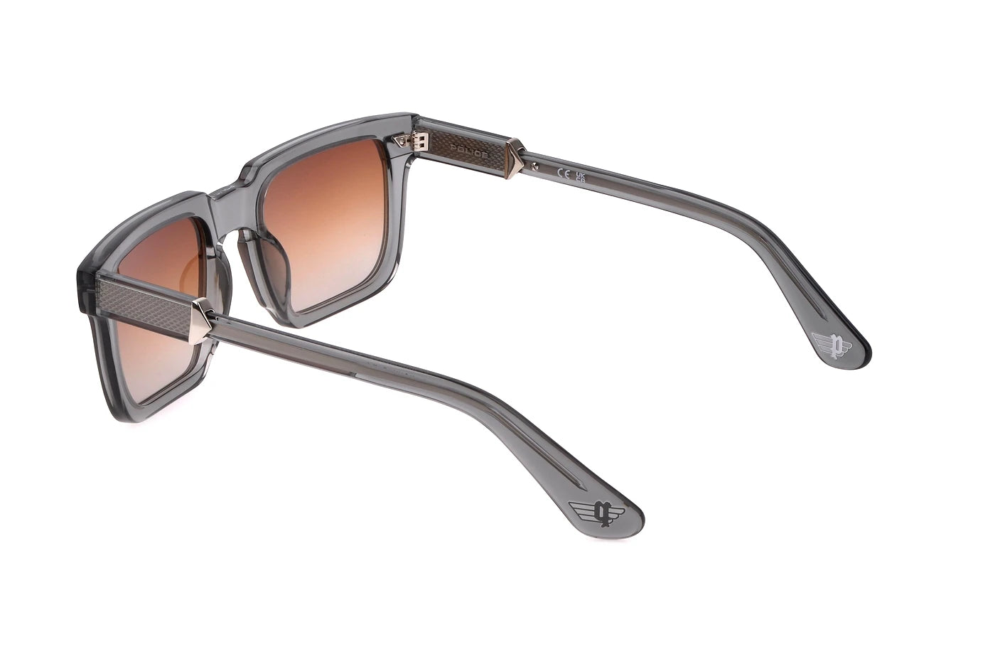 Police SPLL88 0819 matte gunmetal sunglasses 52mm angled view