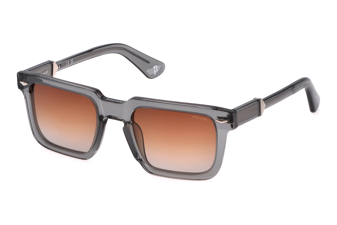 Police SPLL88 0819 matte gunmetal sunglasses 52mm front view