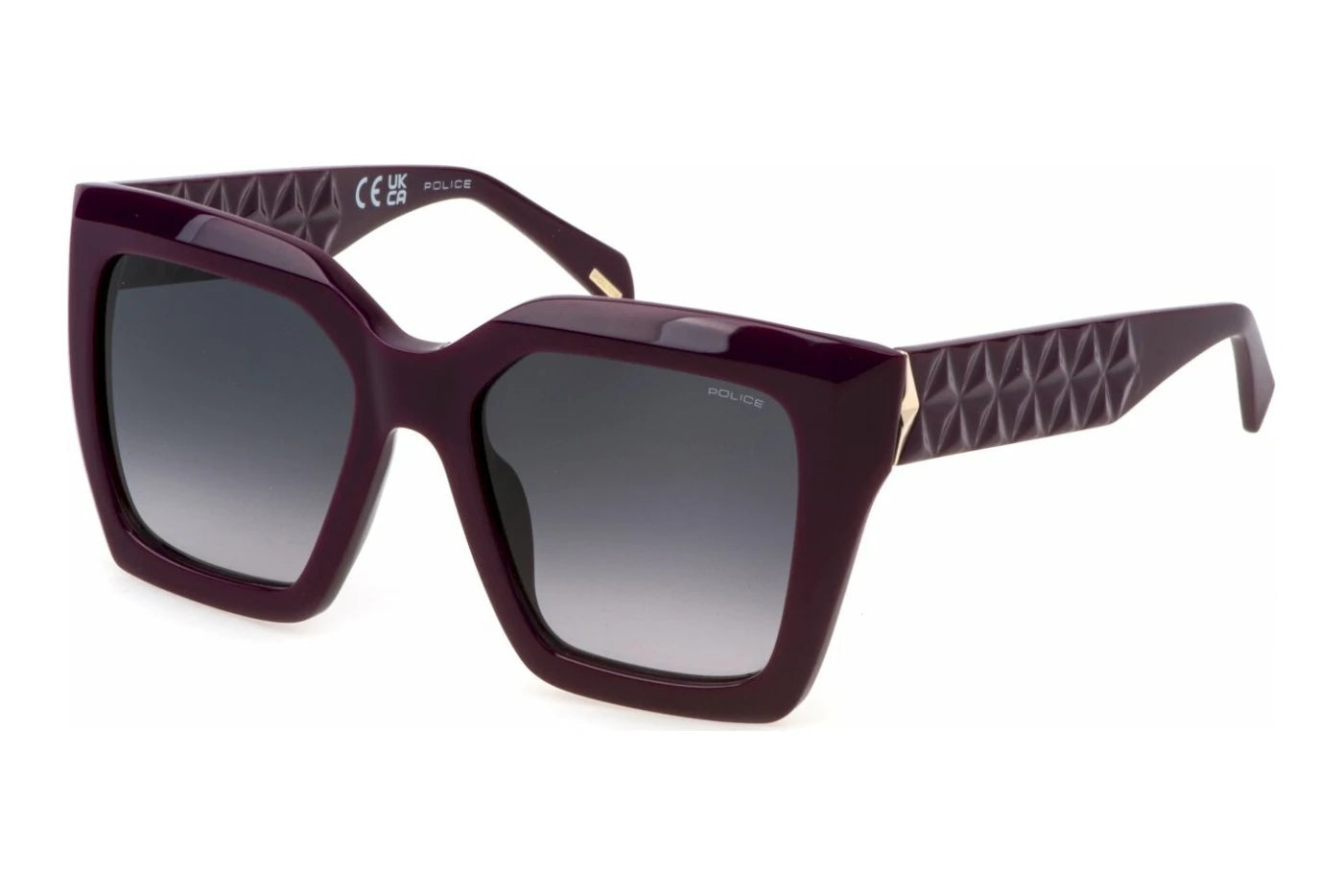 Police Phenomenon 1 SPLN60 09X6 purple sunglasses 53mm front view