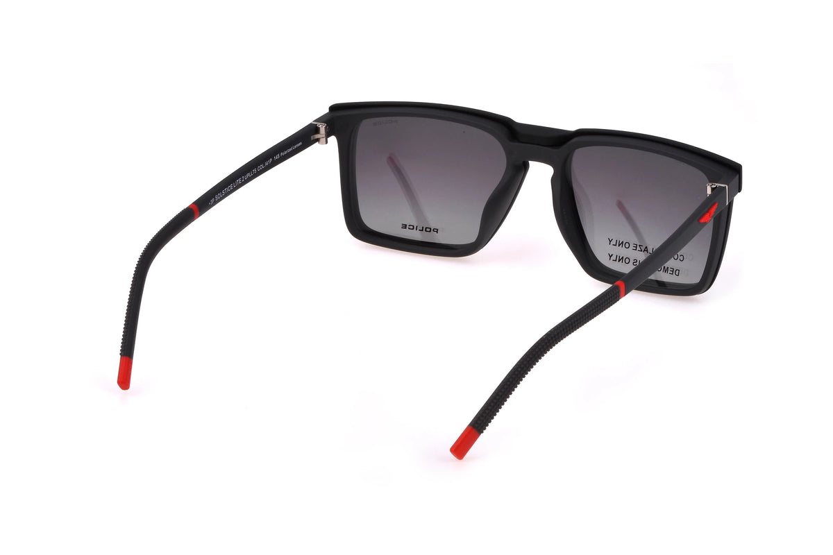 Police Solstice Lite UPLL75 I41P clip-on eyeglasses 54mm side view