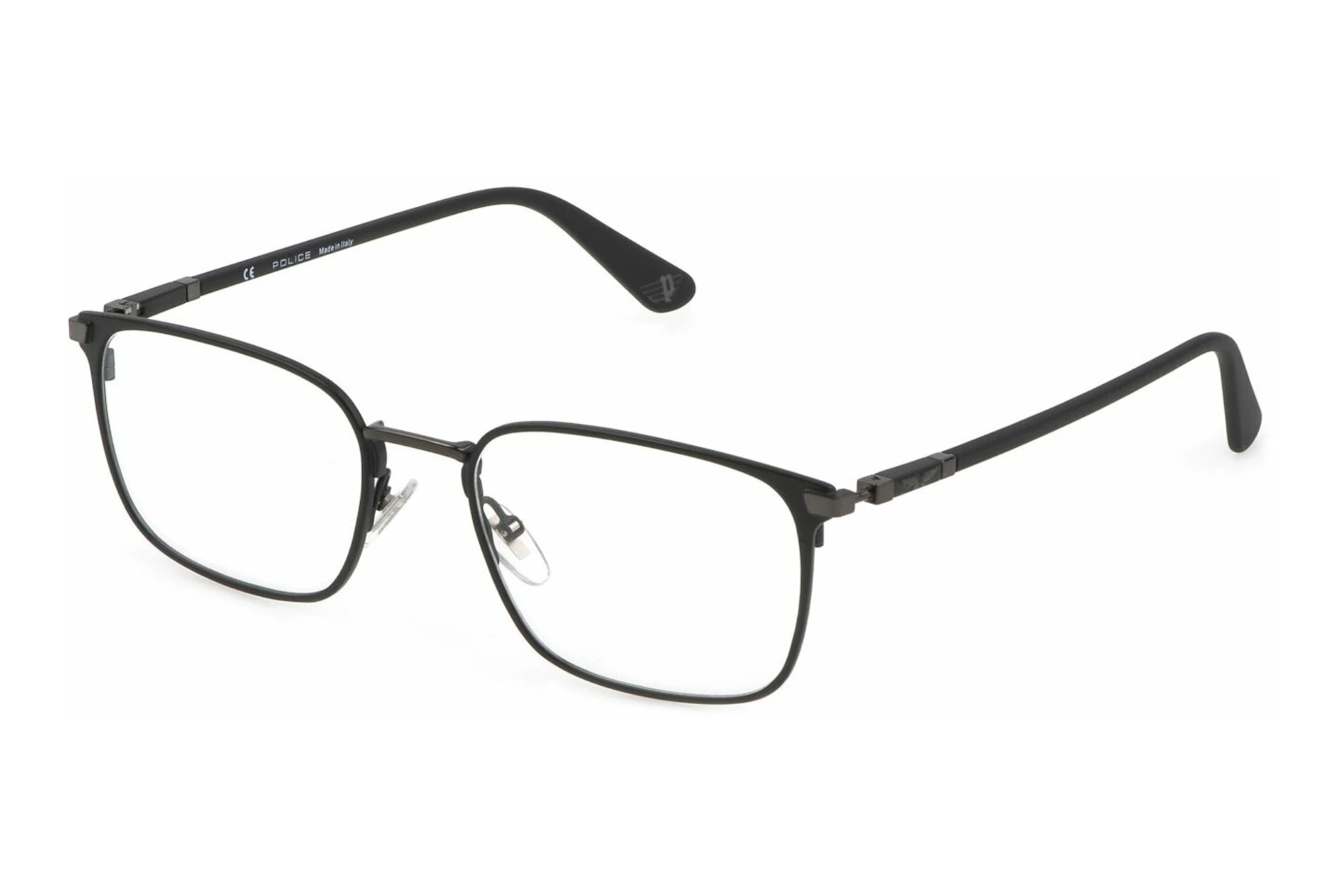 Police VPLE96 0K56 gunmetal eyeglasses 53mm front view