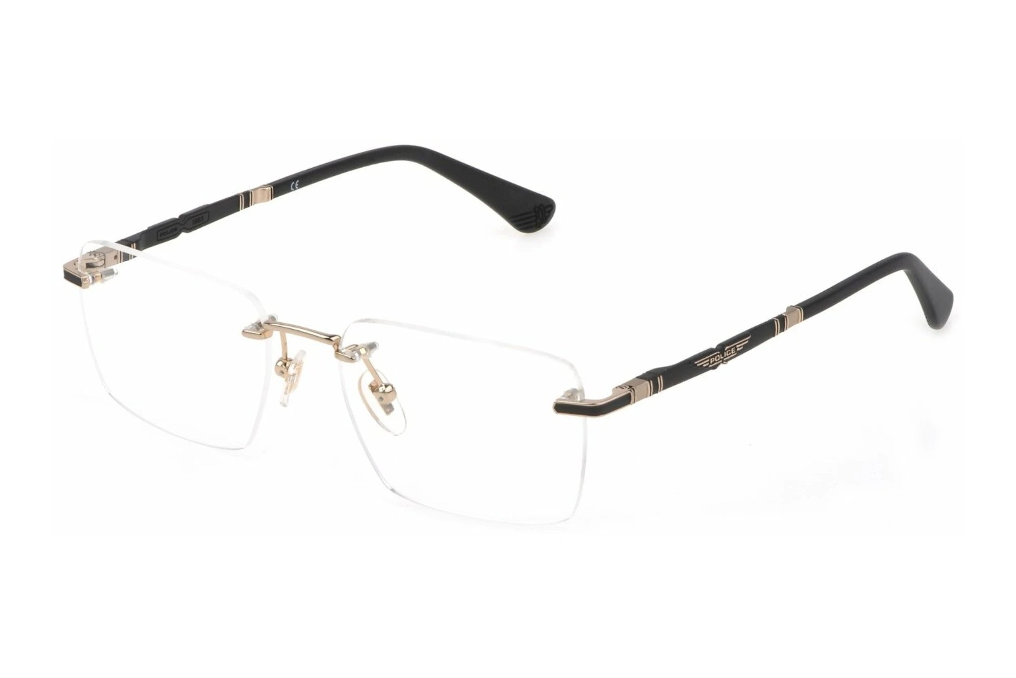 Police VPLF84 0302 eyeglasses 54mm front view
