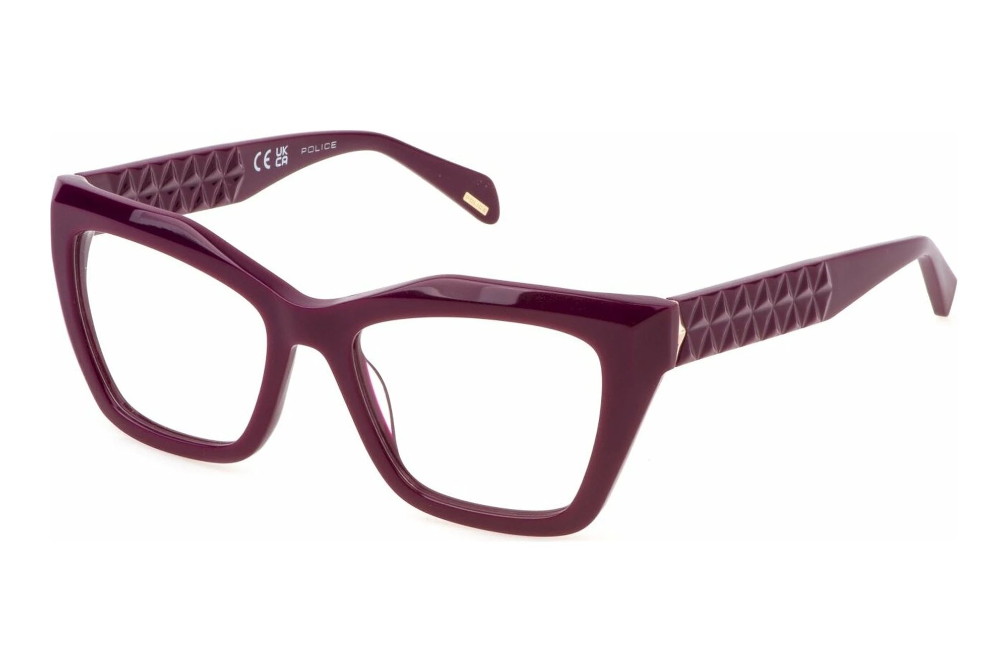 Police VPLN57 09X6 crystal eyeglasses 52mm front view