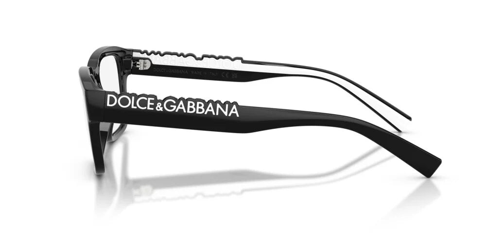 Dolce & Gabbana DG5112 501 black eyeglasses 55mm side view