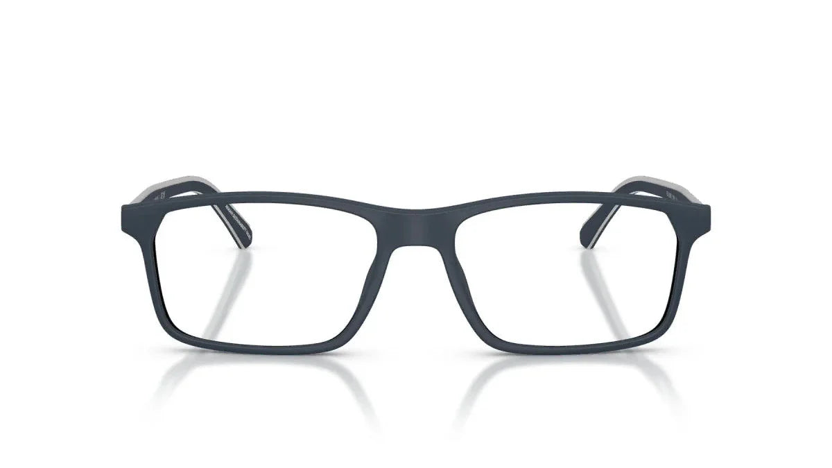 Emporio Armani EA3266U 5088 matte blue eyeglasses 54mm angled view
