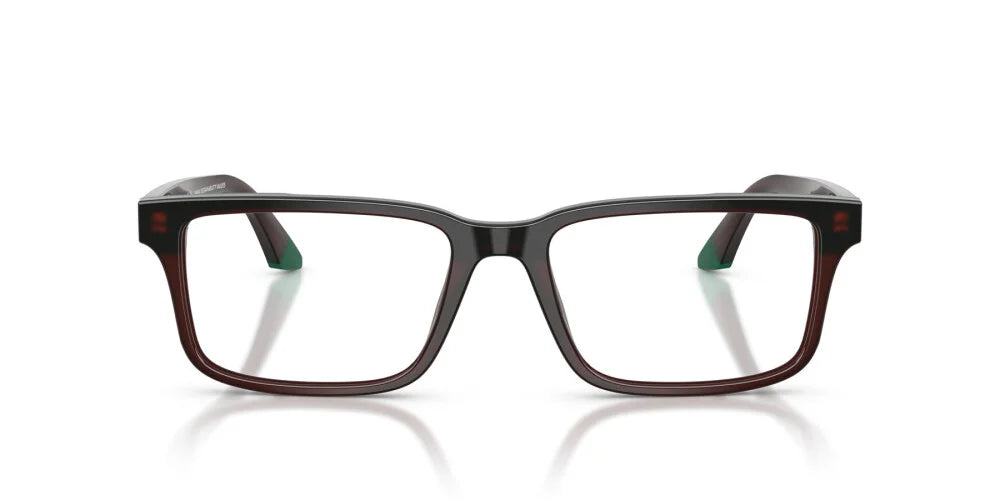 Emporio Armani EA3269 6315 opaline brown/green eyeglasses 54mm angled view