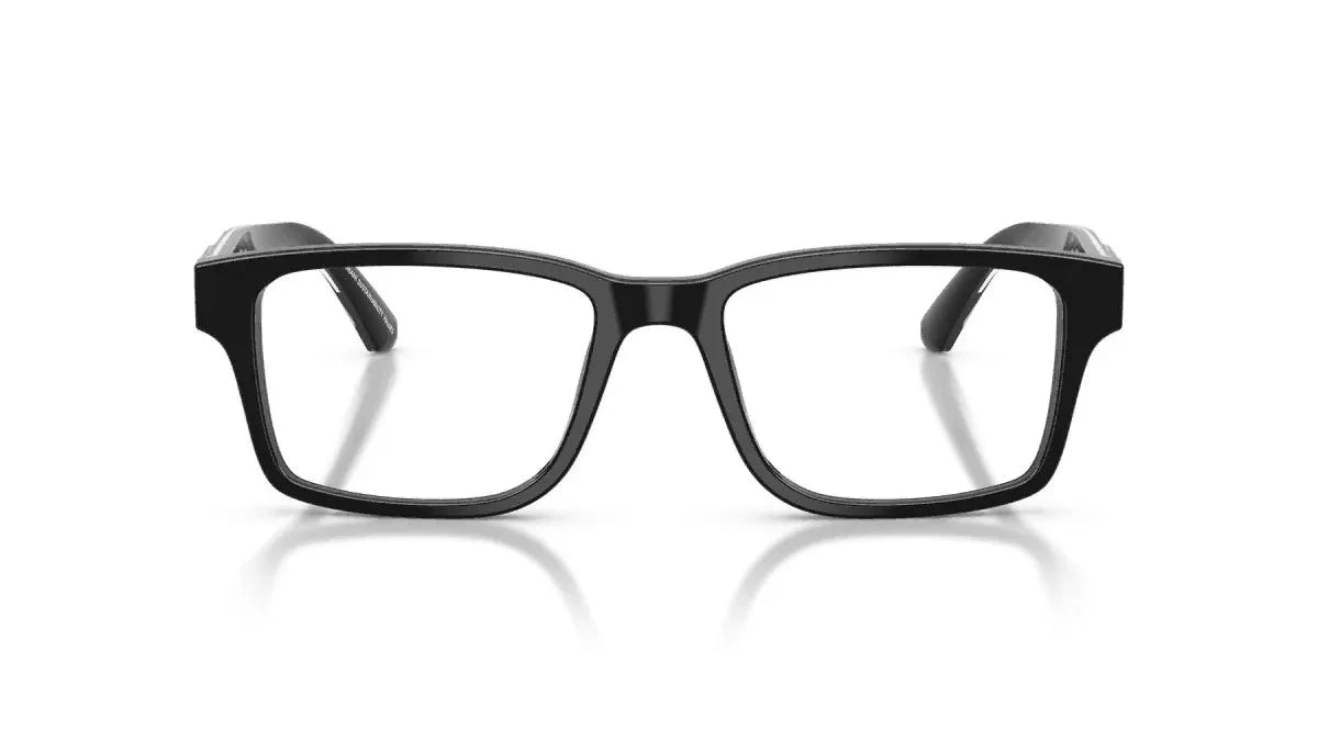 Emporio Armani EA3271 5017 shiny black eyeglasses 54mm angled view