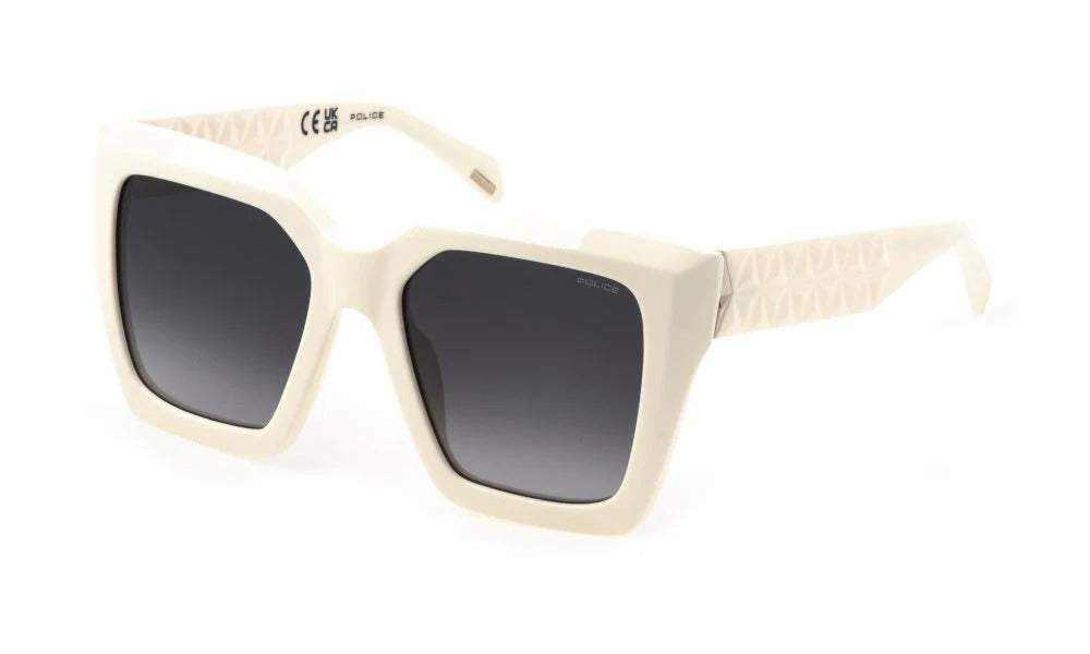Police Phenomenon 1 SPLN60 09ZQ – Shiny Ivory Sunglasses (53mm)