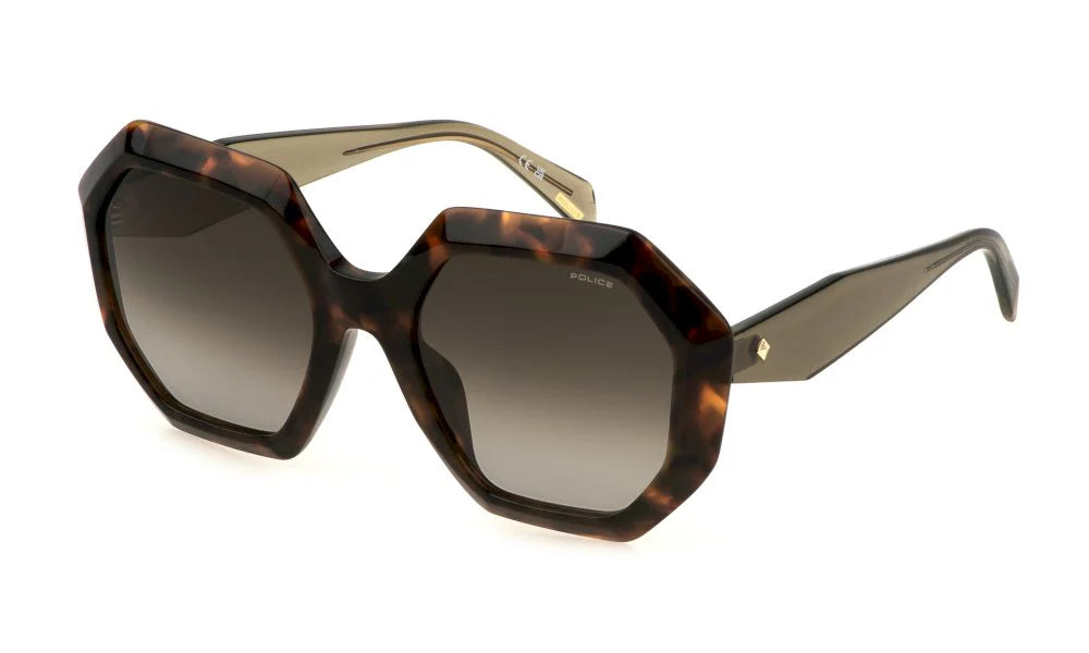 Police Clue 3 SPLM10 09XK – Brown Havana Sunglasses (54mm)