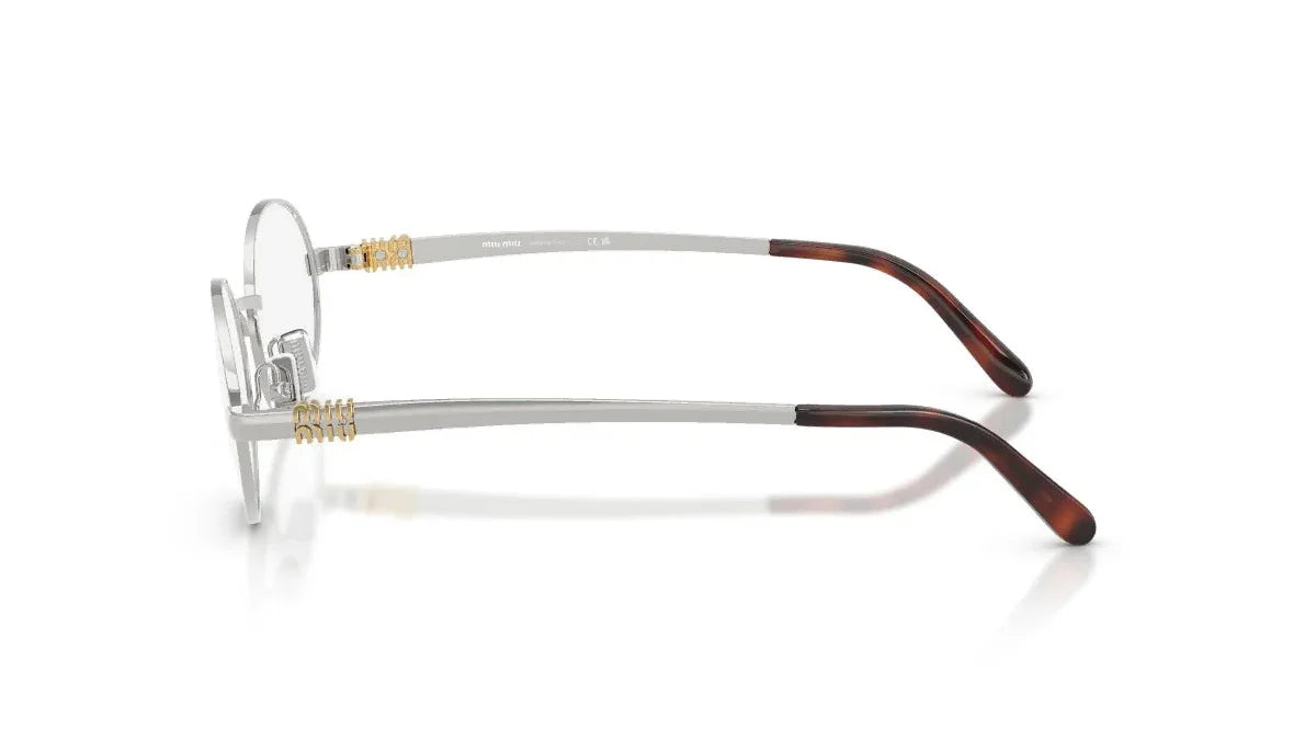 Miu Miu MU50ZV 1BC1O1 silver eyeglasses 50mm side view