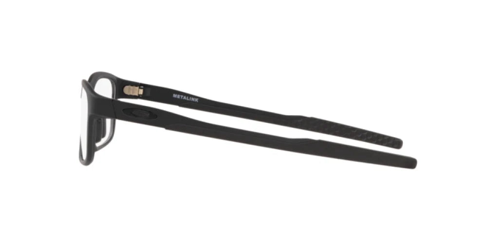 Oakley OX8153 01 satin black eyeglasses 55mm side view