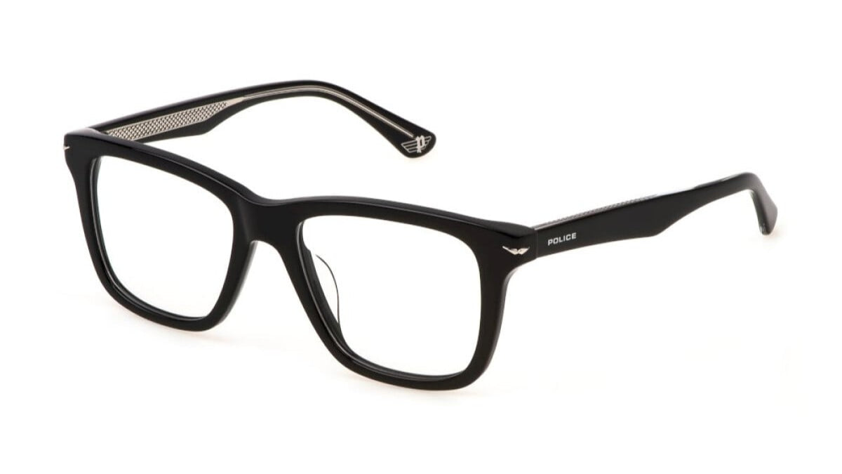 Police VPLN19 0700 – Shiny Black Eyeglasses (53mm)