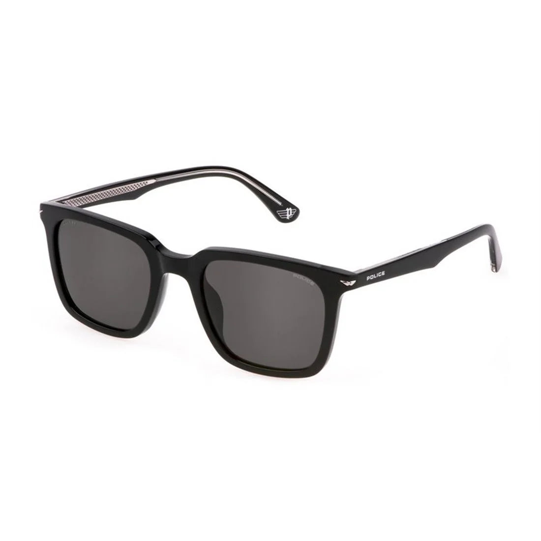 Police Champ 4 SPLL80 700P – Shiny Black Polarized Sunglasses (54mm)