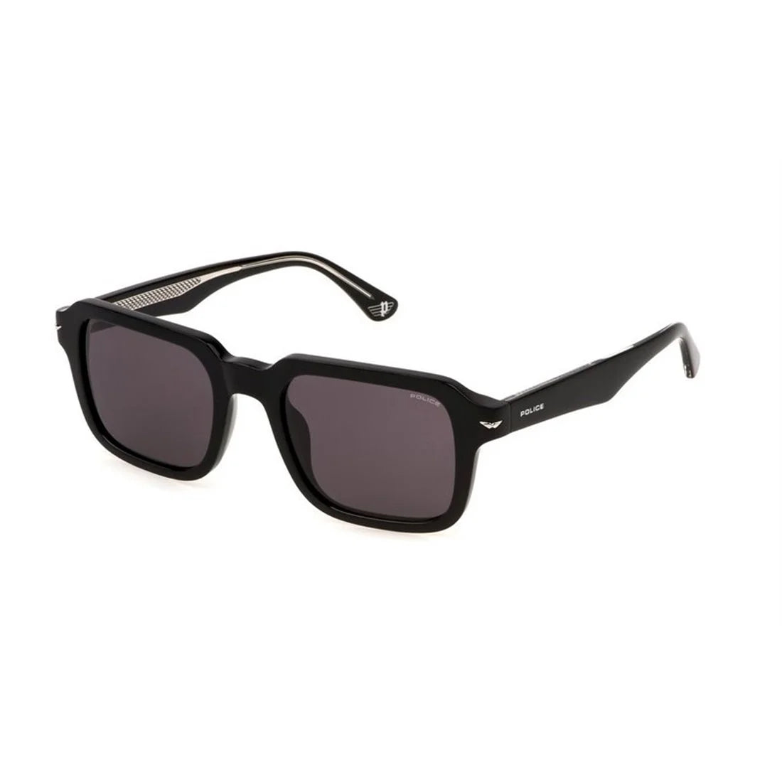 Police Champ 10 SPLN36 700Y – Shiny Black Sunglasses (52mm)