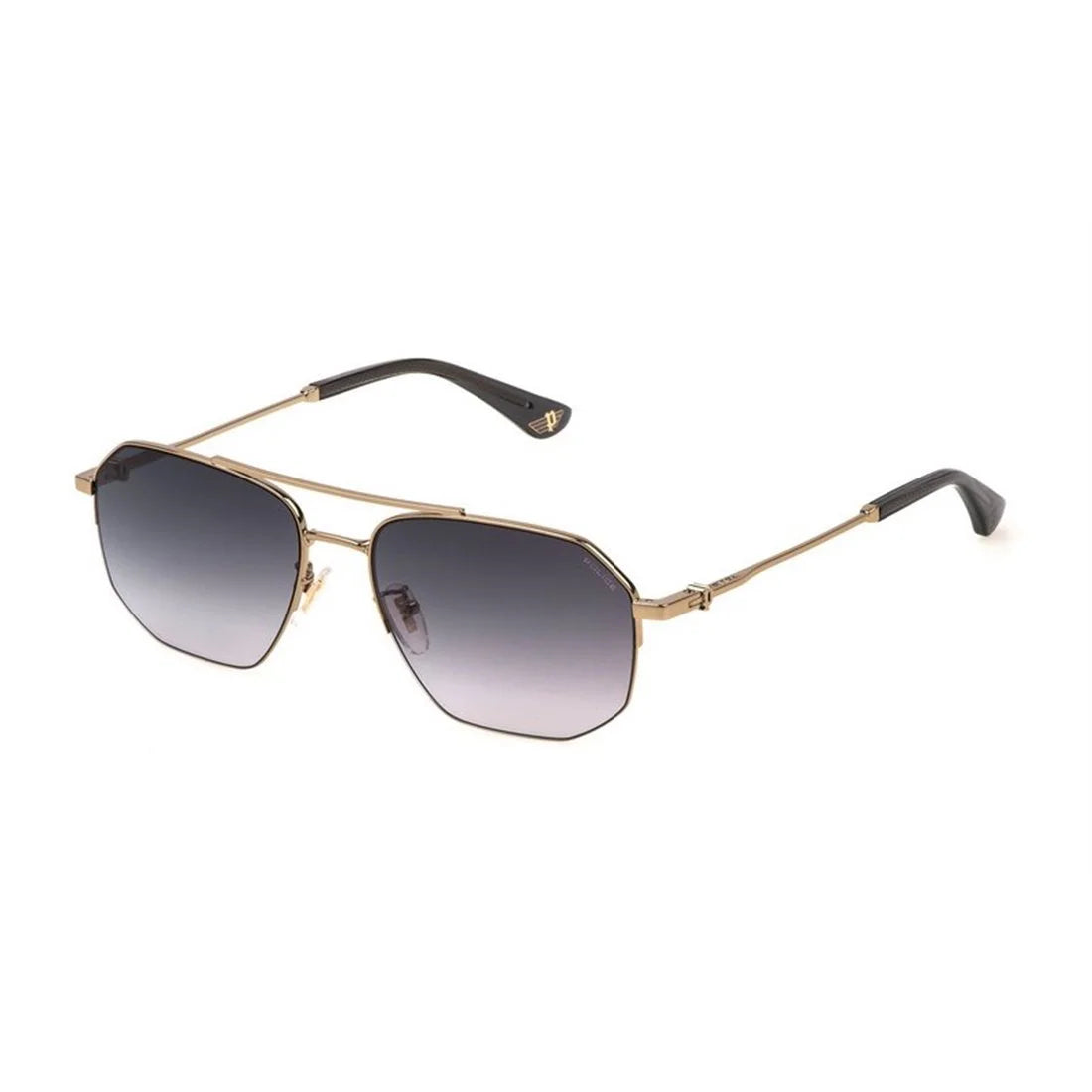 Police SPLN39 08FF – Shiny Gold Sunglasses (57mm)