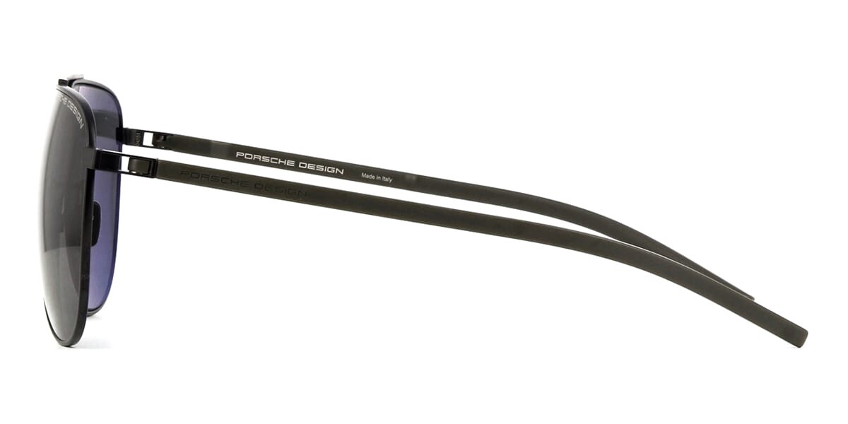 Porsche Design P8968 A black polarized sunglasses 63mm side view