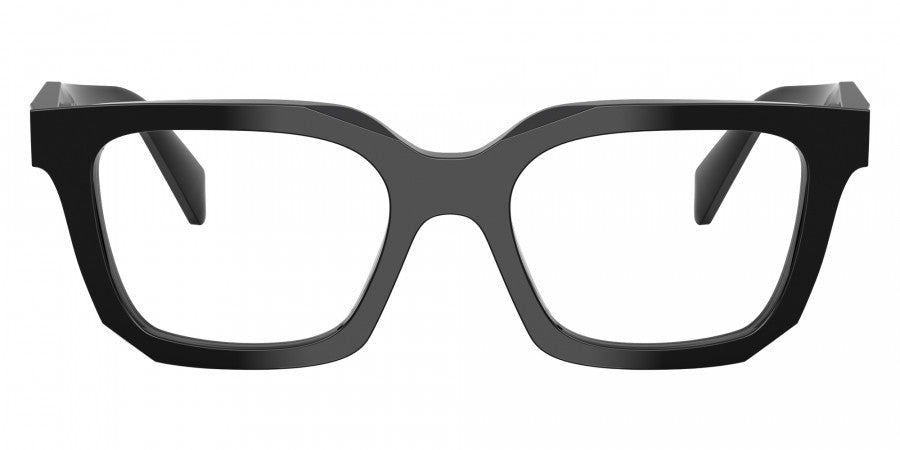 Prada PRC08V 16K1O1 black eyeglasses 52mm angled view