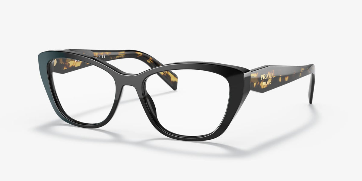 Prada PR19WV 1AB1O1 black eyeglasses 53mm