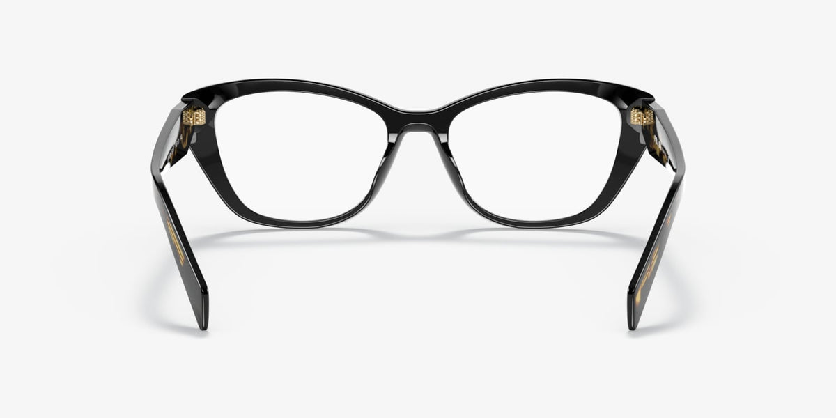 Prada PR19WV 1AB1O1 black eyeglasses 53mm detail view