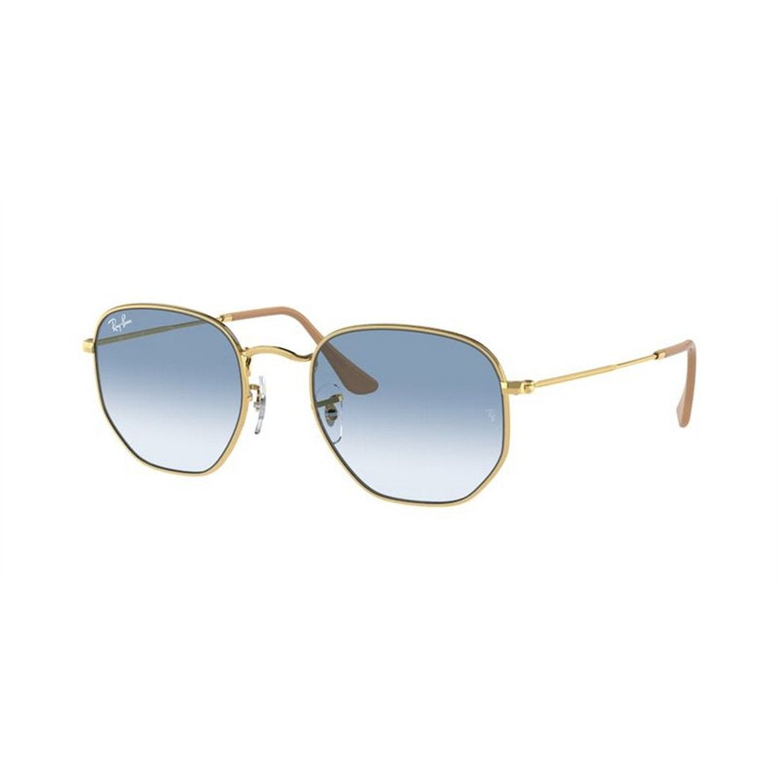 Ray-Ban Hexagonal RB3548 001/3F – Gold Sunglasses (51mm)
