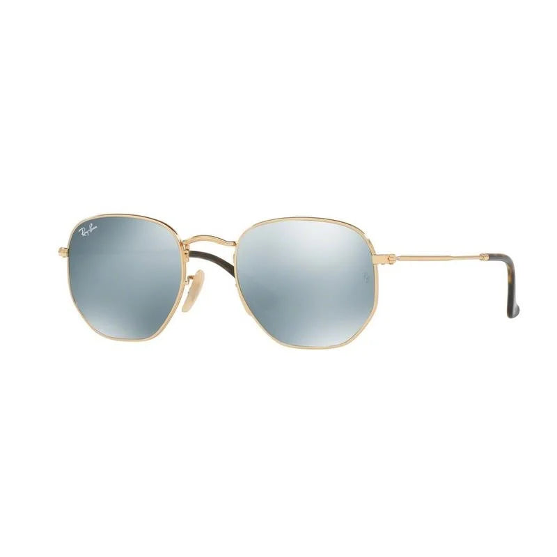 Ray-Ban Hexagonal RB3548N 001/30 – Gold Sunglasses (51mm)