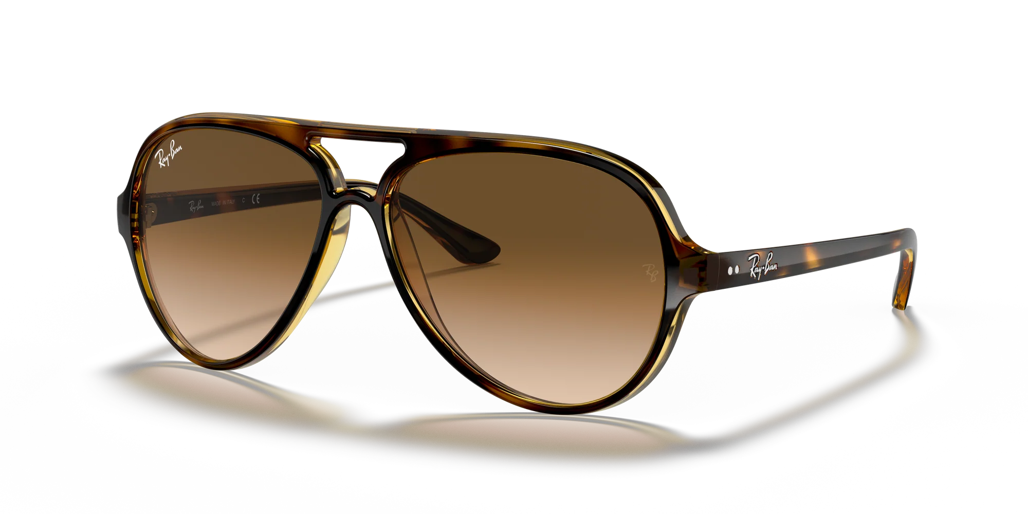 Ray-Ban Cats 5000 RB4125 710/51 – Light Havana Sunglasses (59mm)