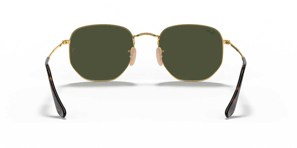 Ray-Ban Hexagonal RB3548 001/51 – Gold Sunglasses (54mm)