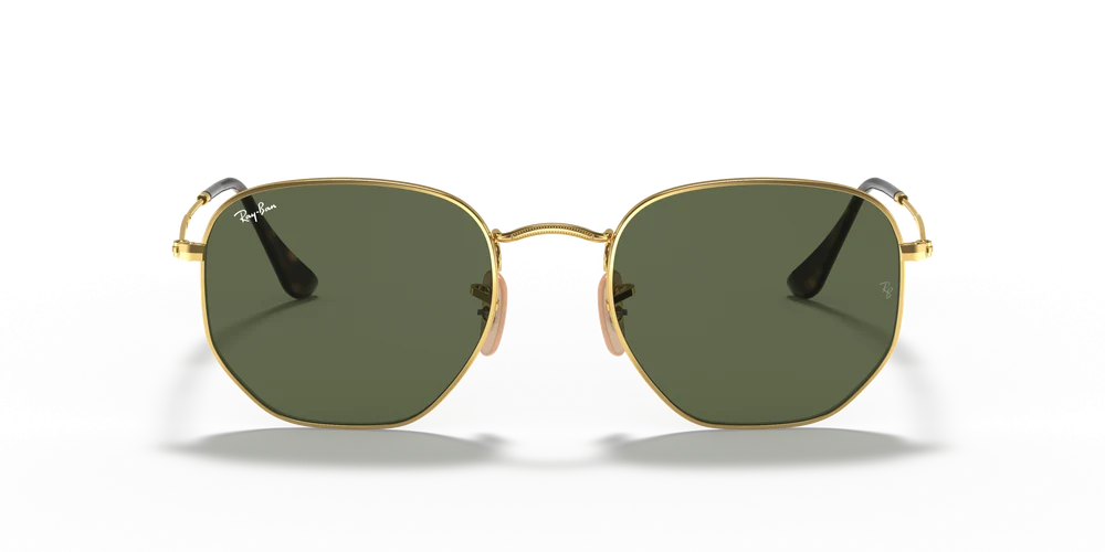 Ray-Ban Hexagonal RB3548 001/51 – Gold Sunglasses (54mm)
