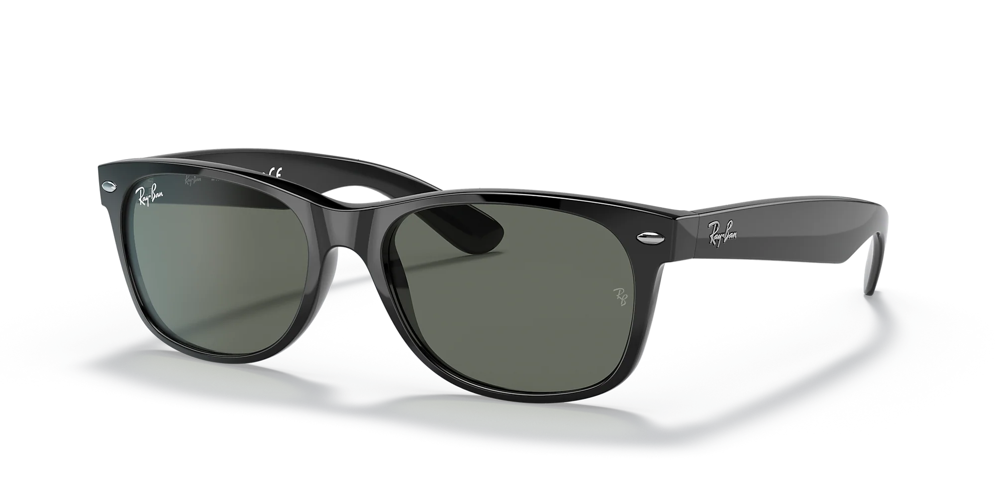 Ray-Ban New Wayfarer RB2132 901 – Black Sunglasses (52mm)