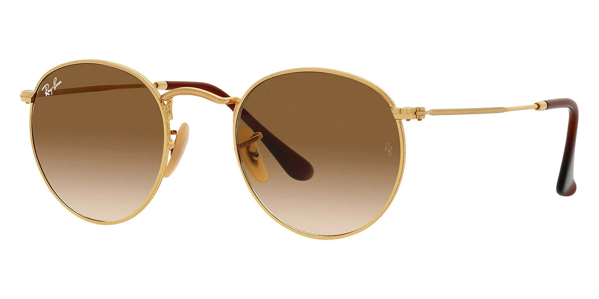 Ray-Ban Round Metal RB3447 001/51 – Gold Sunglasses (53mm)