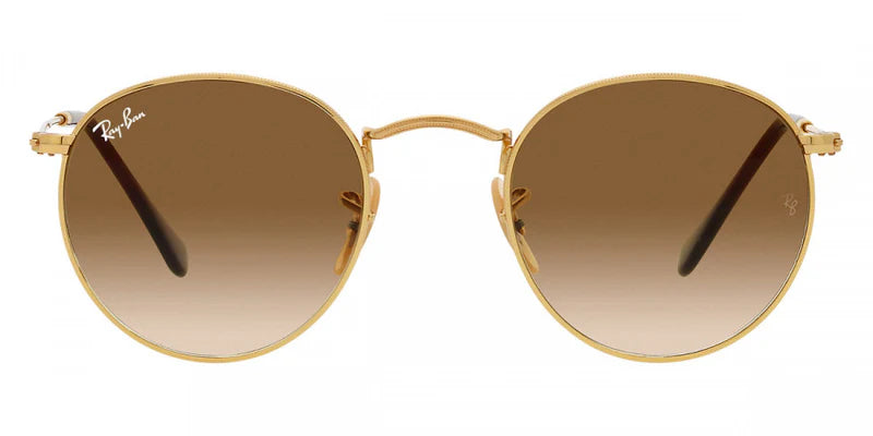 Ray-Ban Round Metal RB3447 001/51 – Gold Sunglasses (53mm)