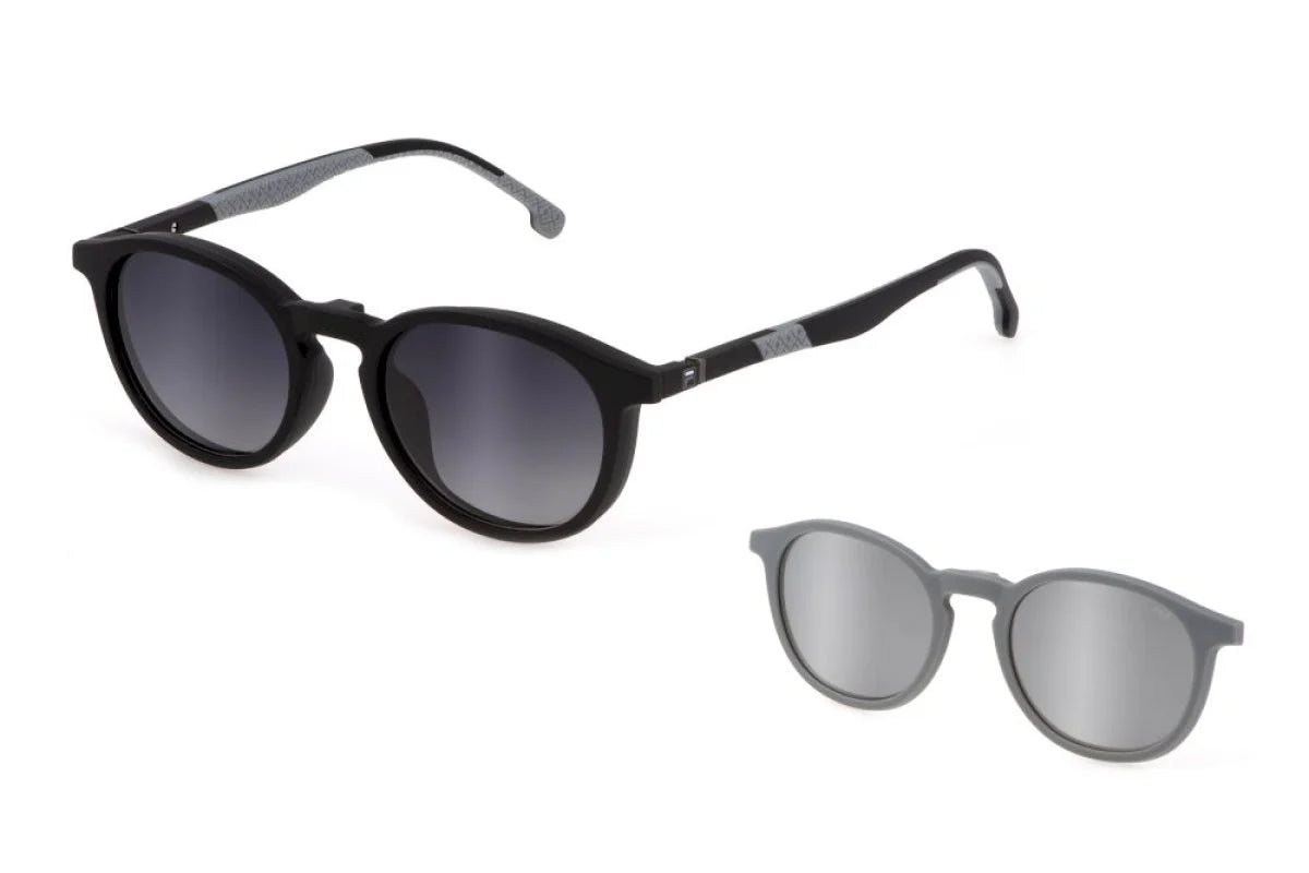 Fila UFI439 U28P – Matte Black Clip-On Eyeglasses (51mm)